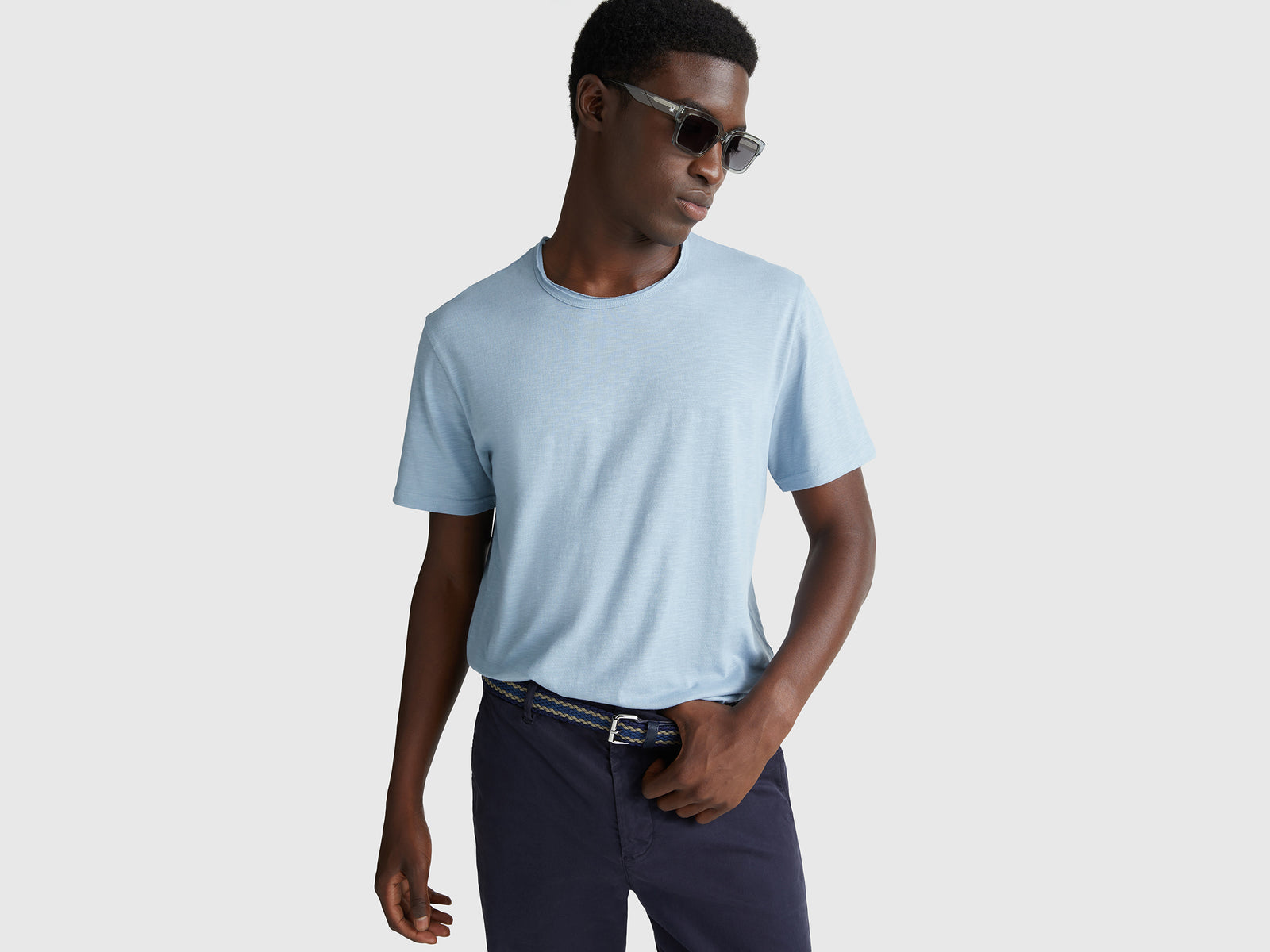 Slub cotton t-shirt