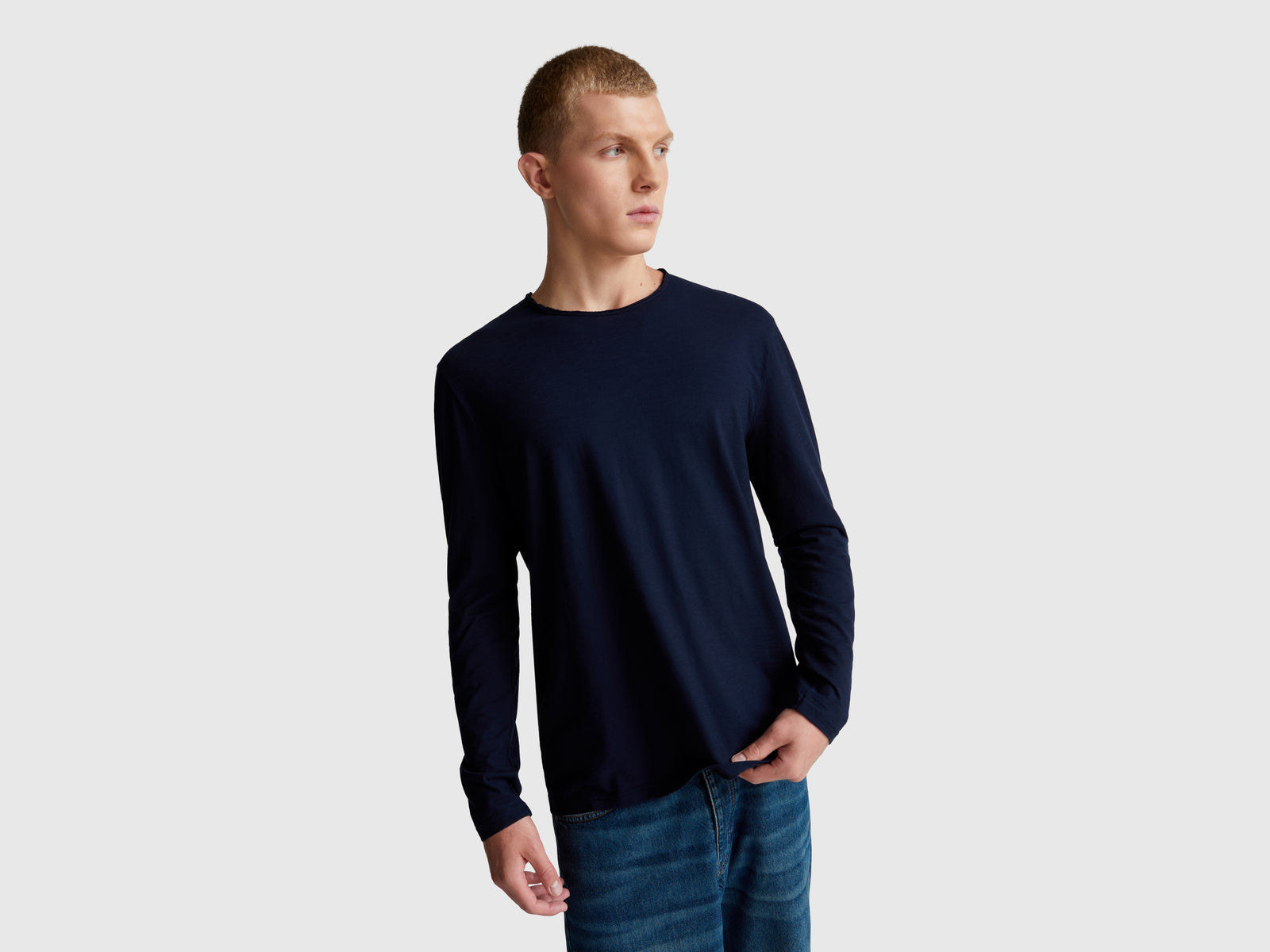 Long sleeve t-shirt in 100% cotton
