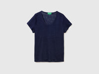 Round-neck T-shirt in pure linen - ucb_image_FS