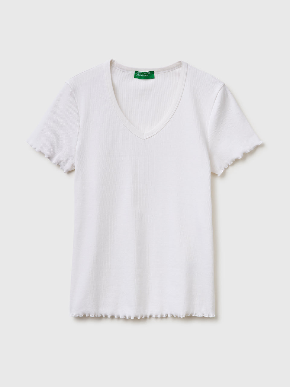 Ribbed V-neck T-shirt - ucb_image_FS
