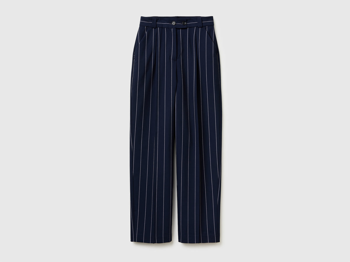 Carrot-fit pinstriped trousers - ucb_image_FS