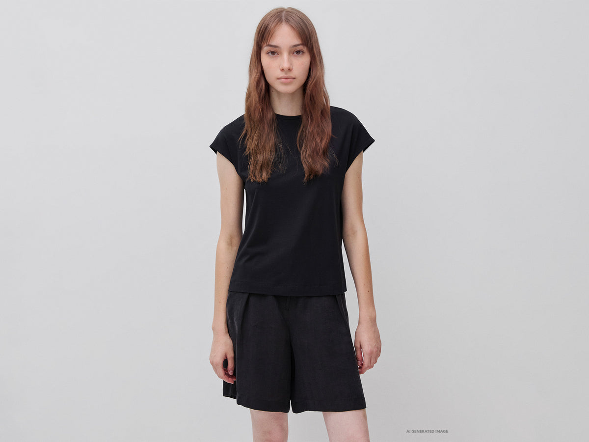 T-shirt em mistura de viscose de bambu - ucb_image_F