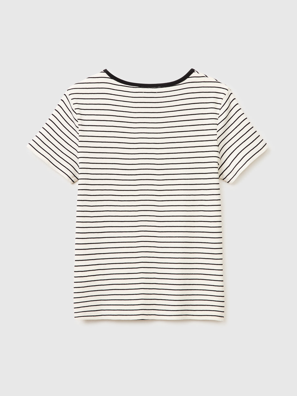 T-shirt de gola redonda às riscas - ucb_image_BS