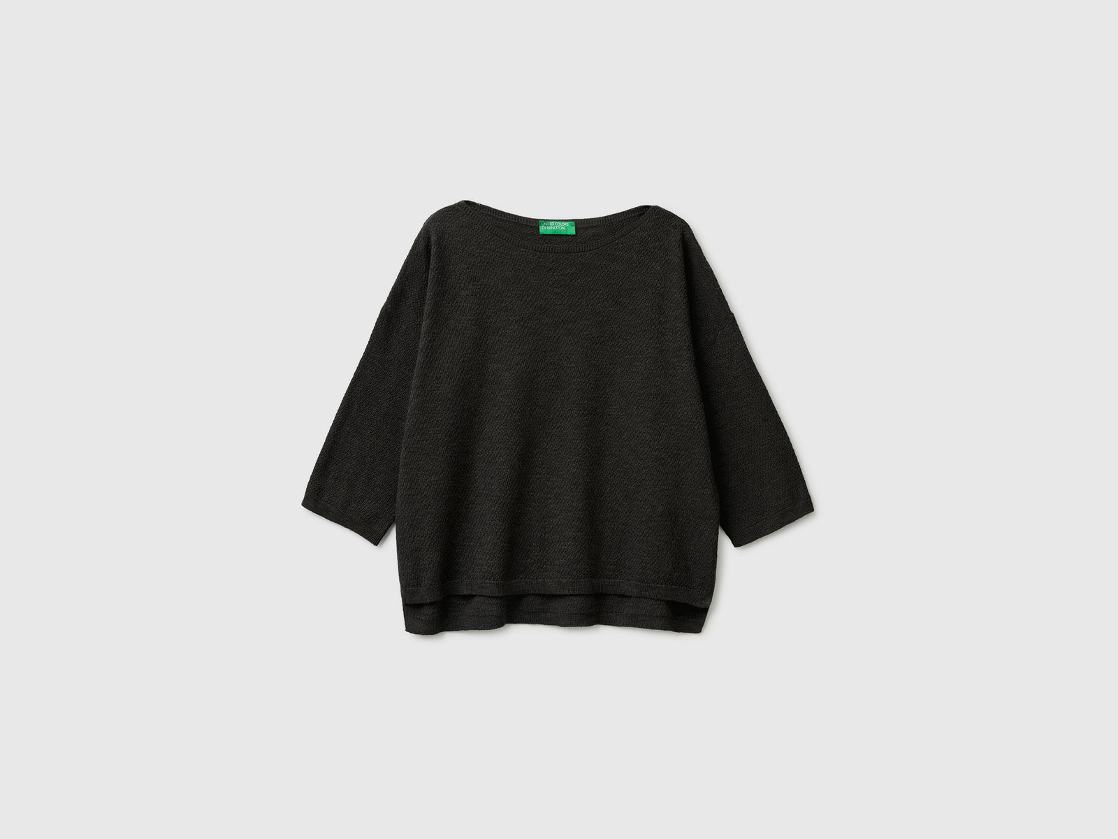 Boxy fit linen blend sweater - ucb_image_FS