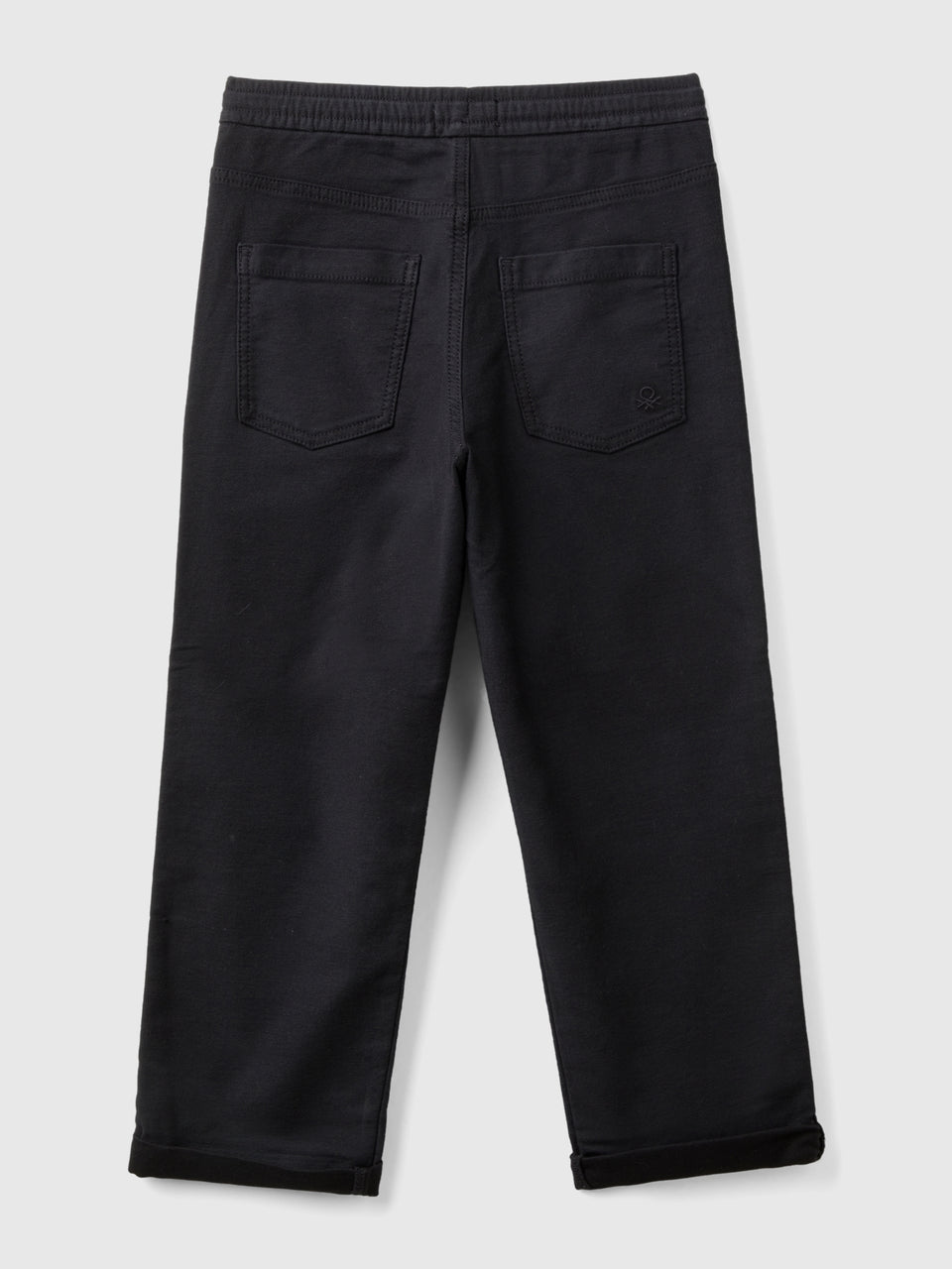 Joggers em mistura de algodão com cordão de ajuste - ucb_image_BS