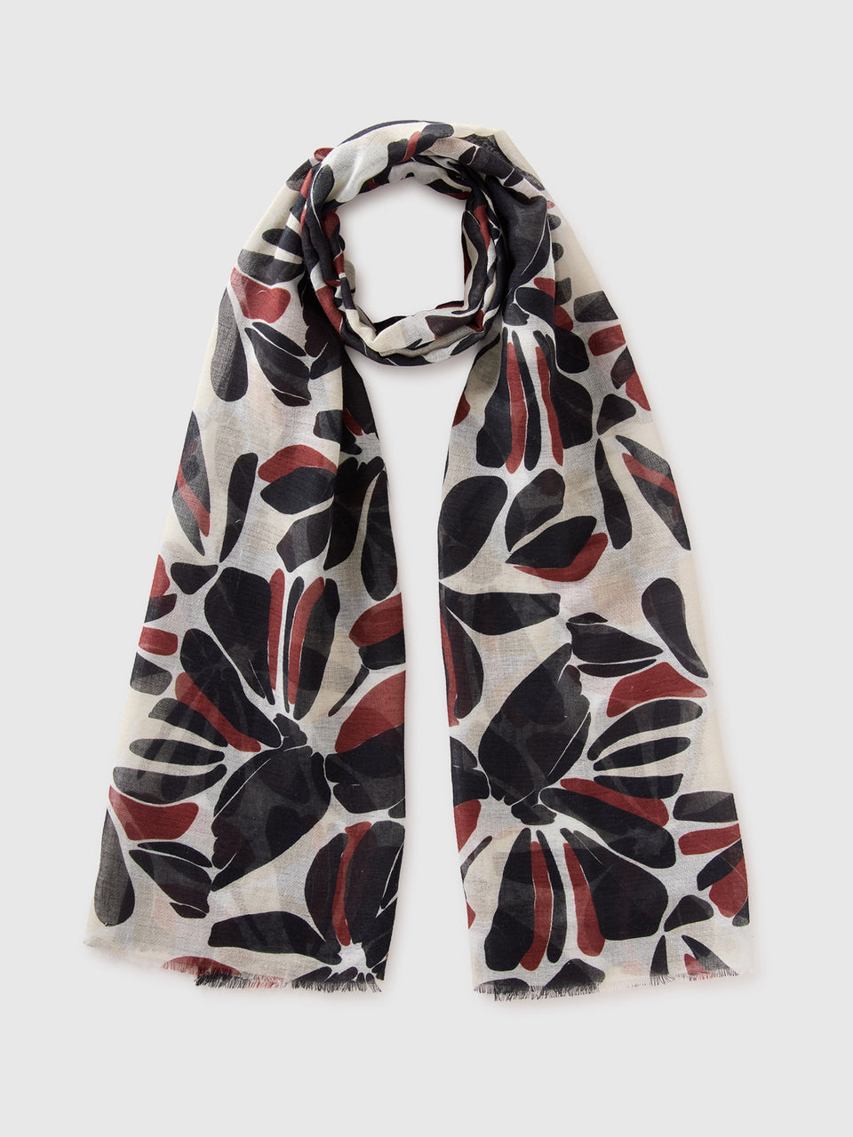 Floral linen blend scarf - ucb_image_FS