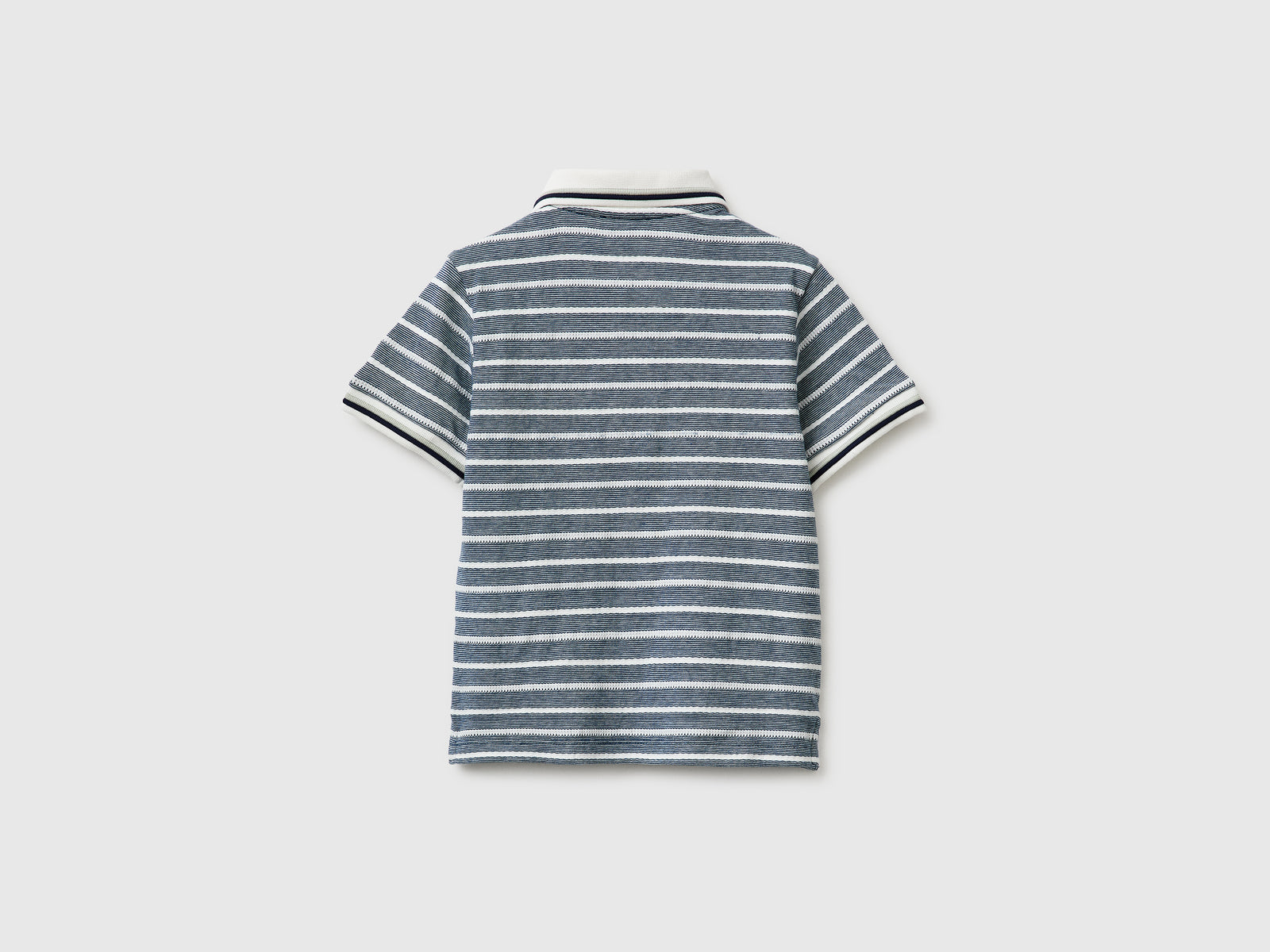 Striped polo shirt with patch - ucb_image_BS