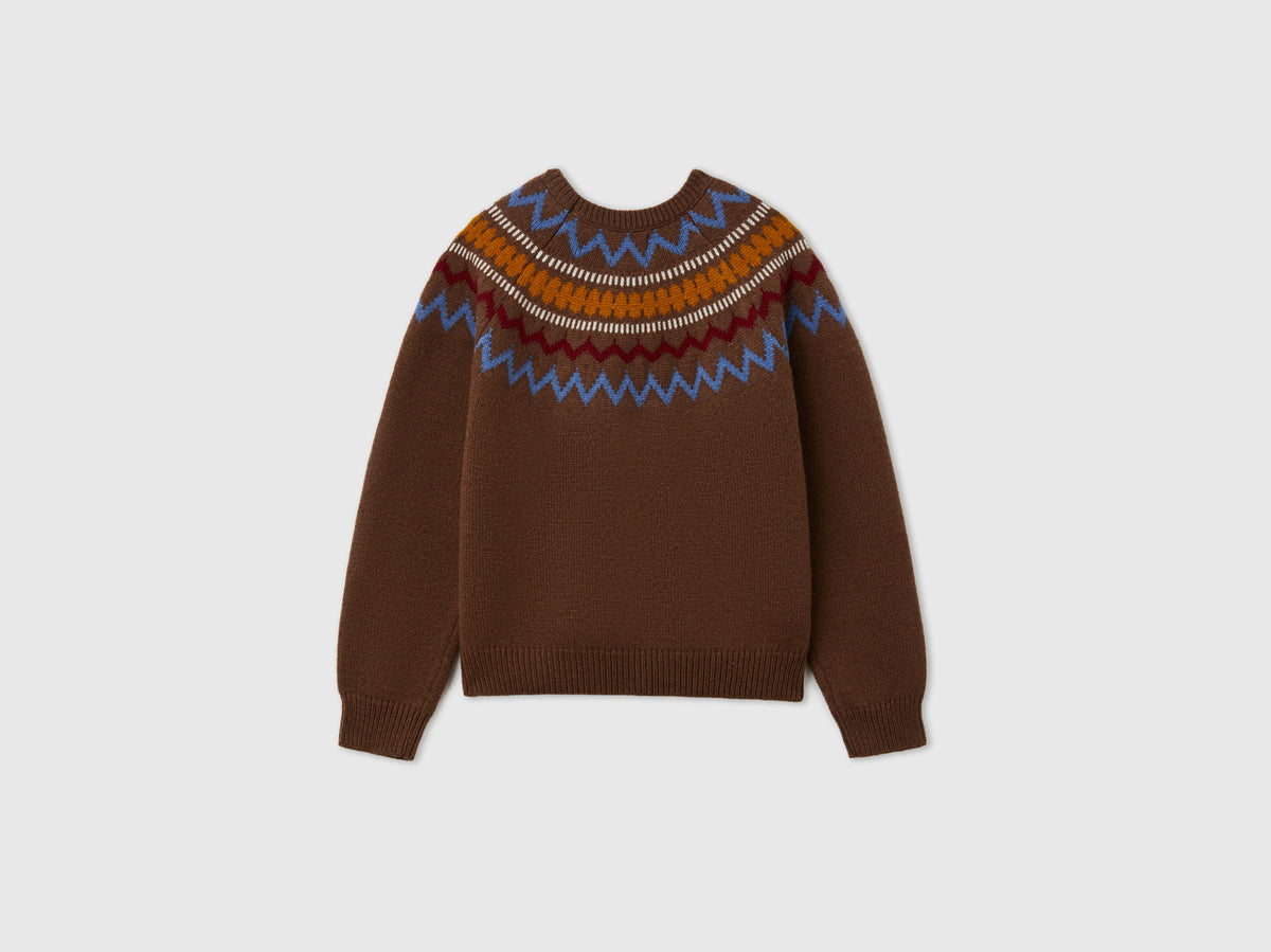 Camisola jacquard em mistura de lã - ucb_image_BS