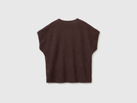 V-neck sweater in linen blend - ucb_image_BS