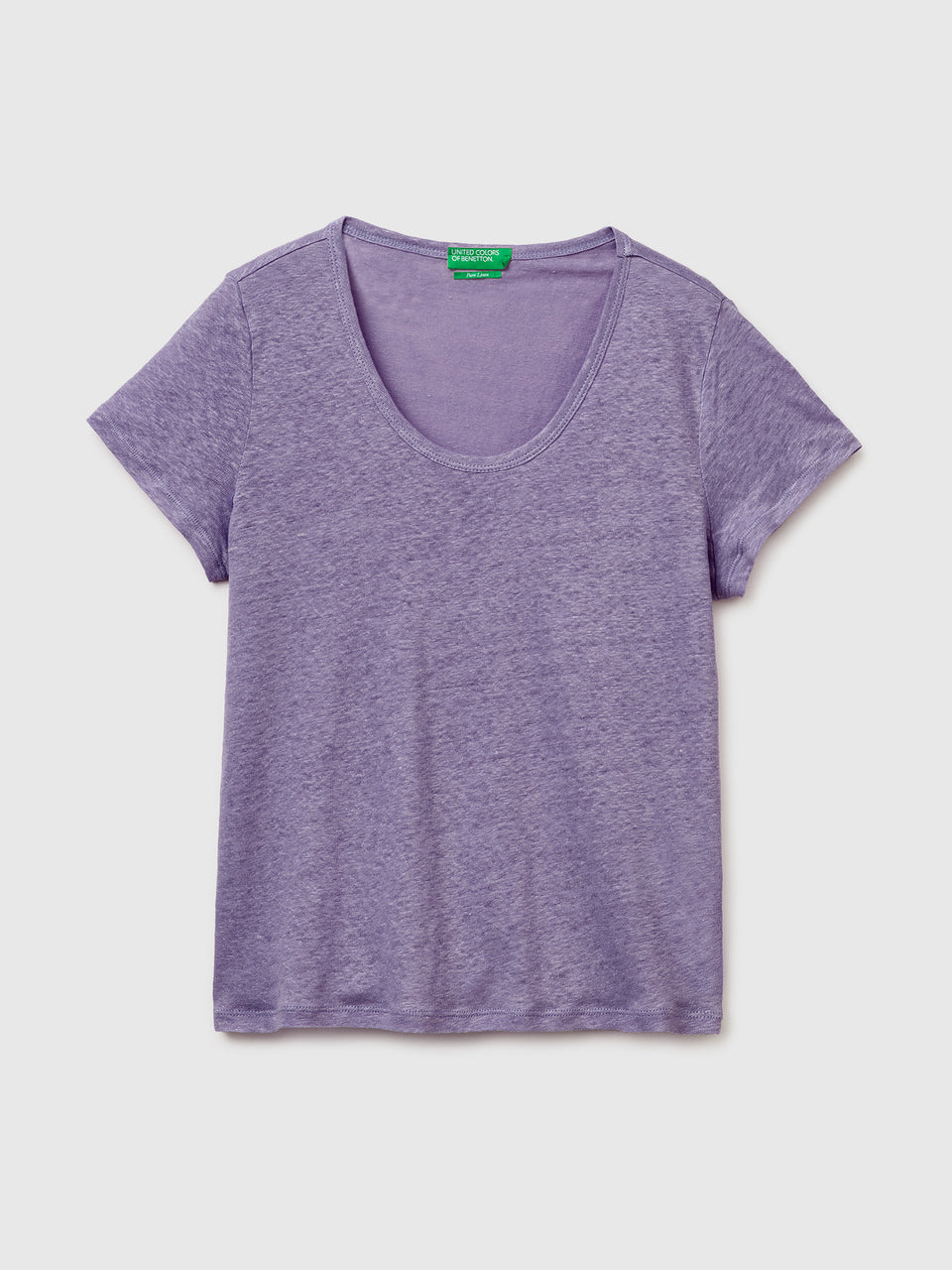 Round-neck T-shirt in pure linen - ucb_image_FS