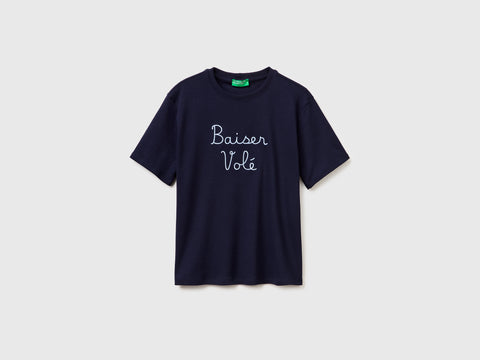 T-shirt with embroidered writing - ucb_image_FS