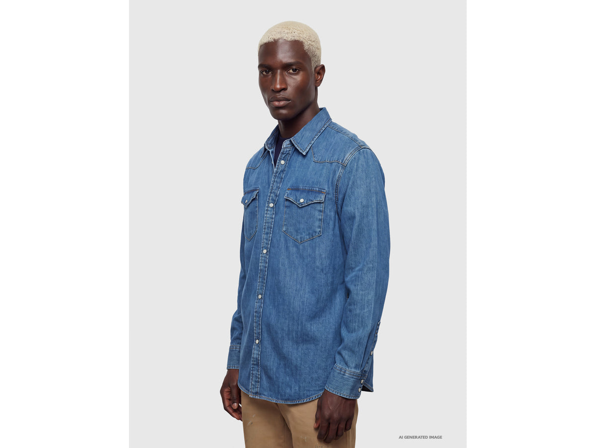 Camisa western de jeans claro - ucb_image_FY
