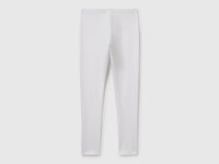 Stretch cotton leggings with logo - ucb_image_BS