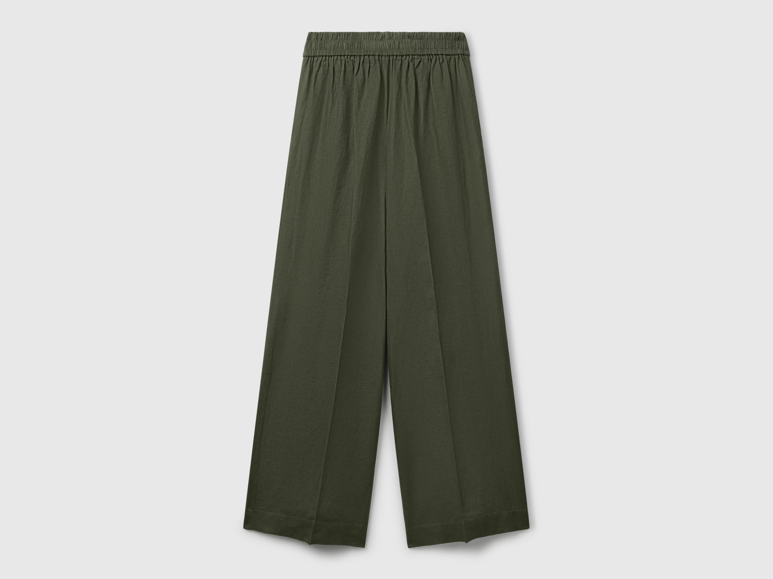Palazzo trousers in 100% linen - ucb_image_BS