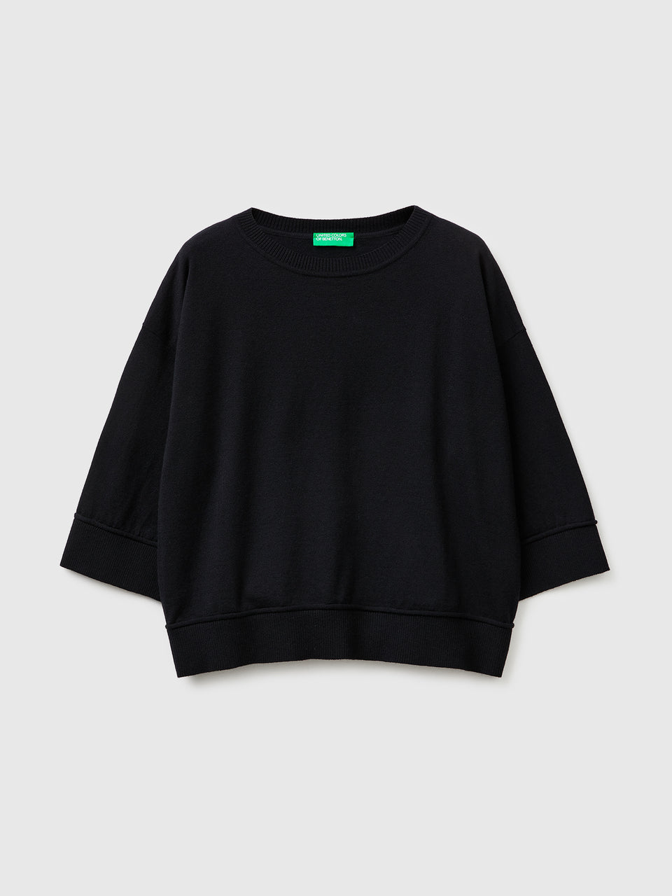 Camisola de gola redonda em algodão e lã - ucb_image_FS