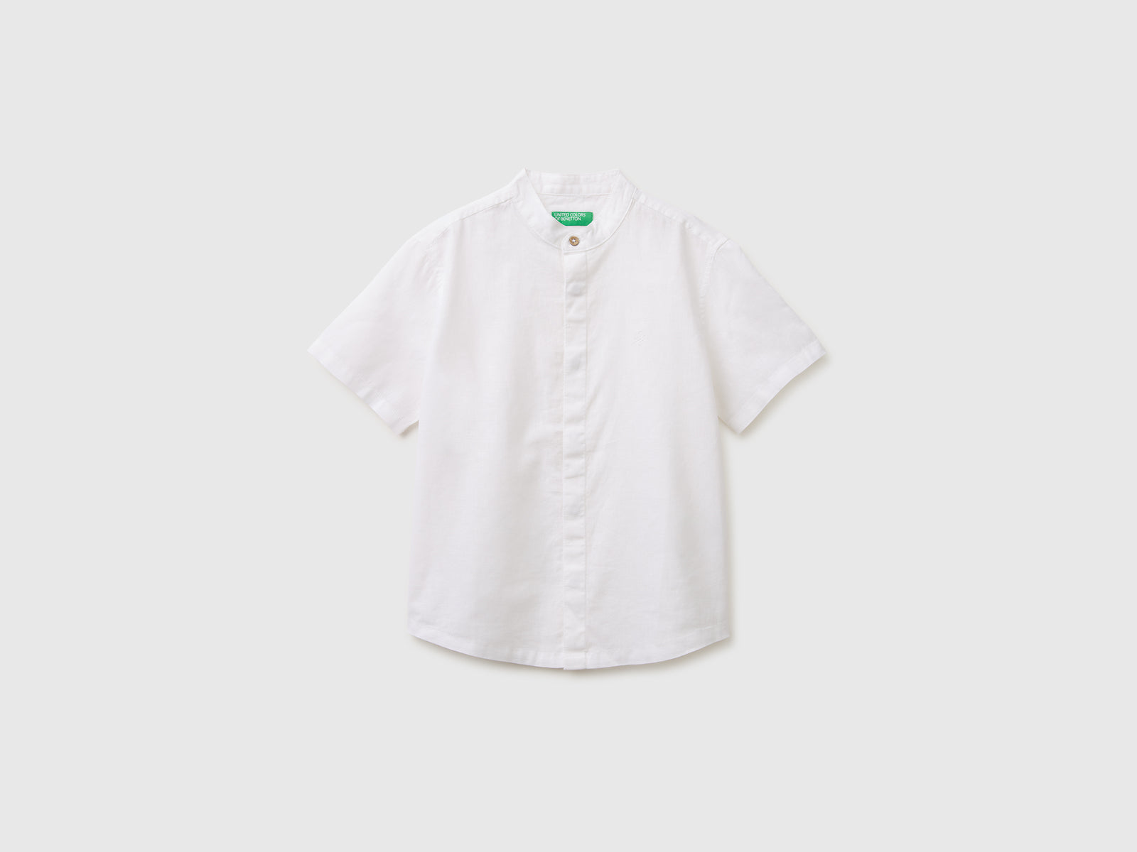 Short-sleeved linen blend shirt - ucb_image_FS