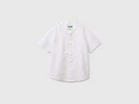 Short-sleeved linen blend shirt - ucb_image_FS