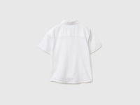 Short-sleeved linen blend shirt - ucb_image_BS
