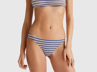 Slip de biquíni às riscas com lurex - ucb_image_F