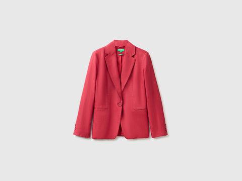 Blazer de abotoadura simples em linho puro - ucb_image_FS