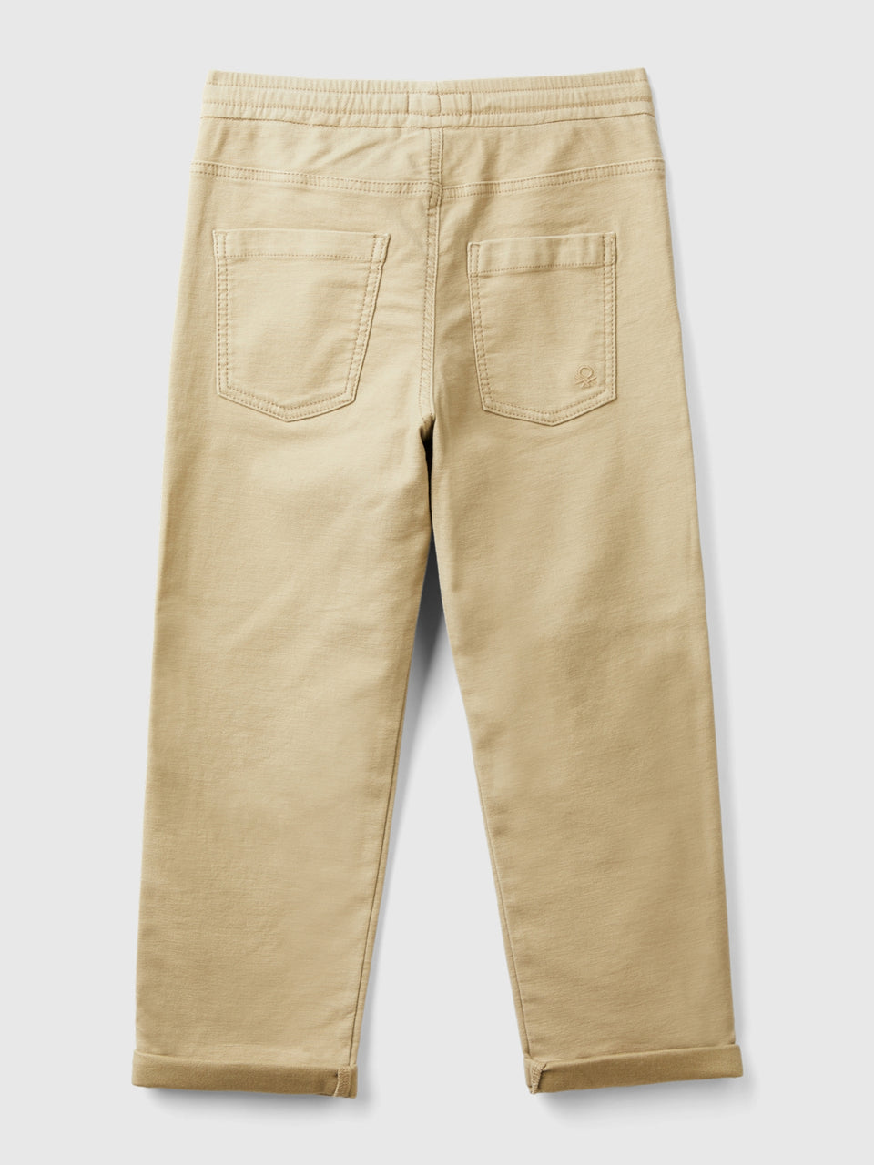Joggers em mistura de algodão com cordão de ajuste - ucb_image_BS