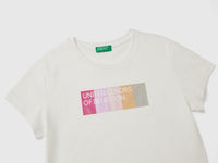 T-shirt com logótipo glitter em algodão orgânico - ucb_image_DS1