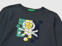T-shirt in organic cotton with logo print - ucb_image_DS1