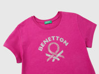 T-shirt com logótipo glitter em algodão orgânico - ucb_image_DS1