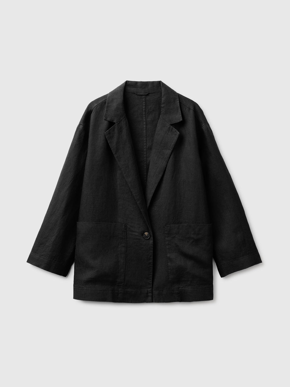 100% linen single-breasted blazer - ucb_image_FS