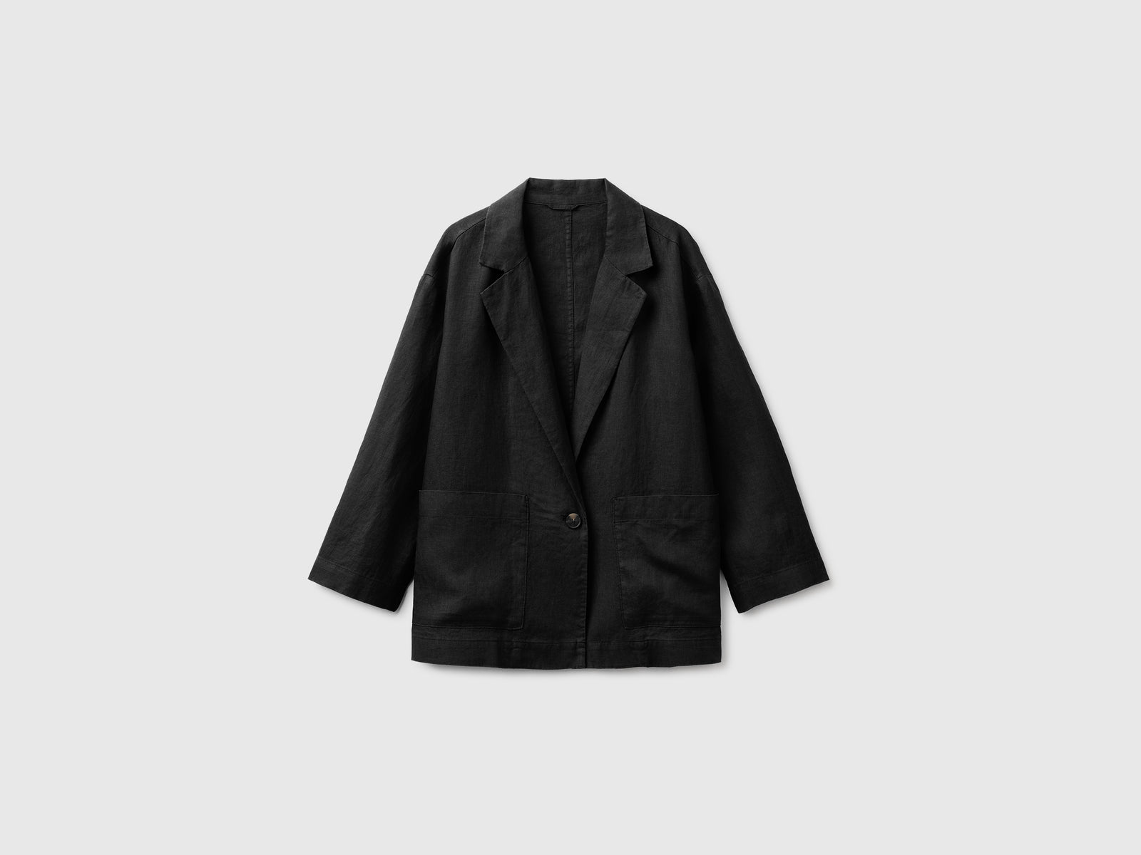 100% linen single-breasted blazer - ucb_image_FS