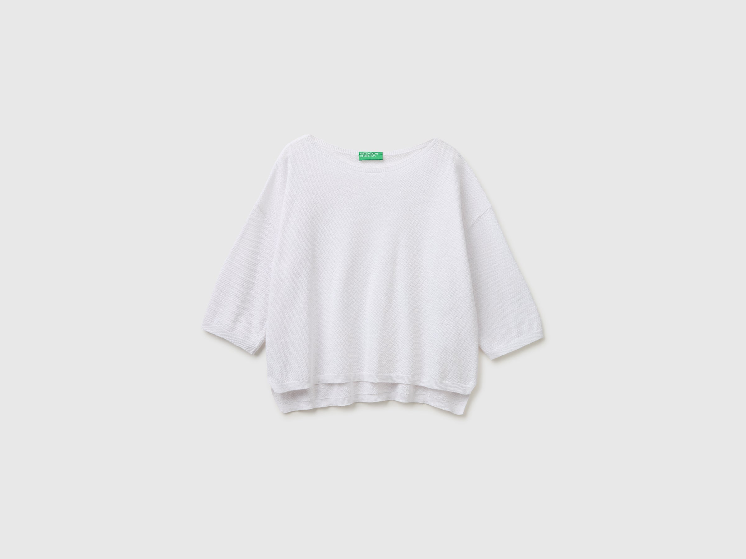 Camisola boxy fit em mistura de linho - ucb_image_FS