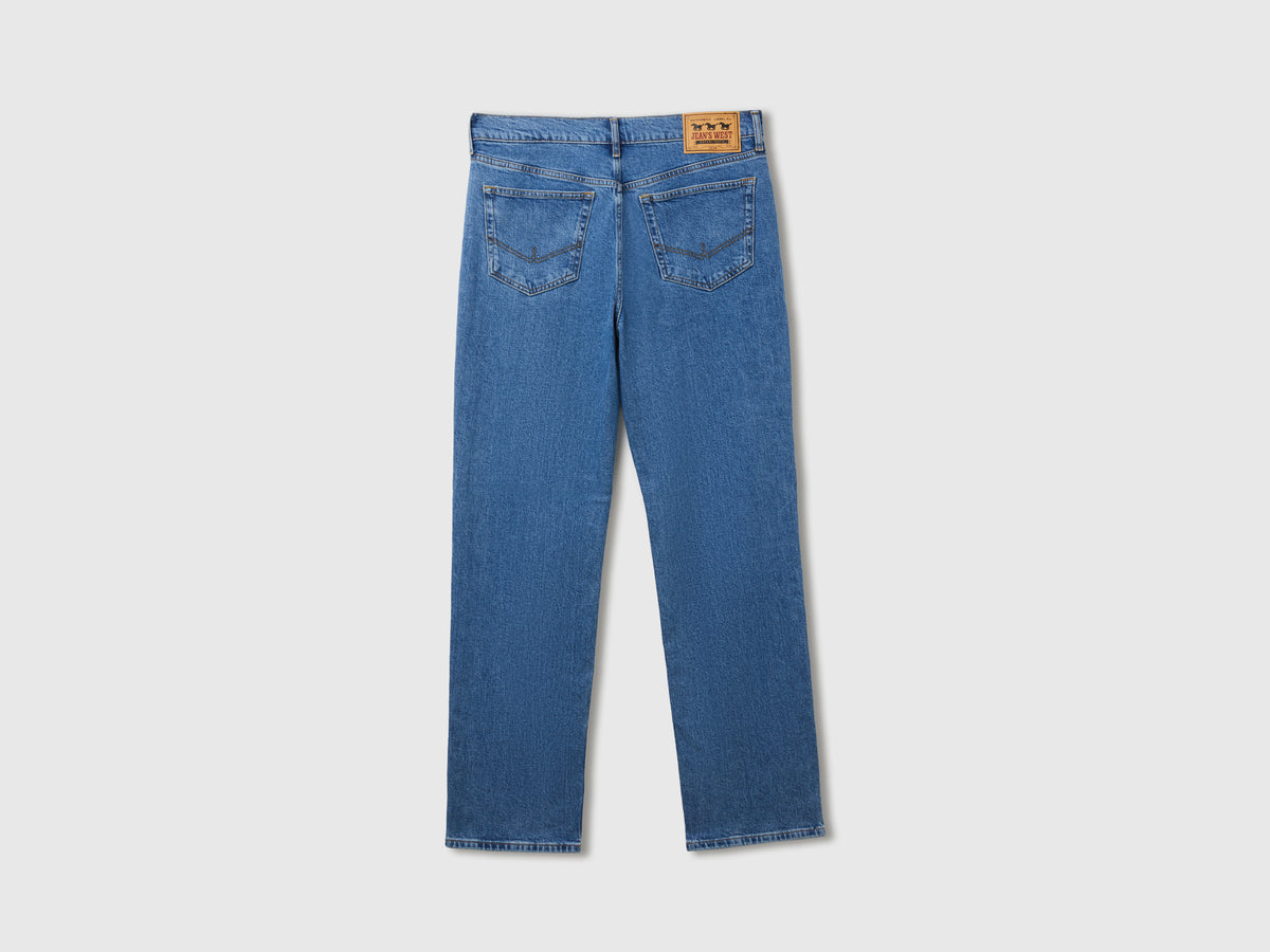 Jeans bootcut lavagem azul médio - ucb_image_BS