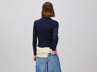 Camisola canelada com gola polo - ucb_image_B