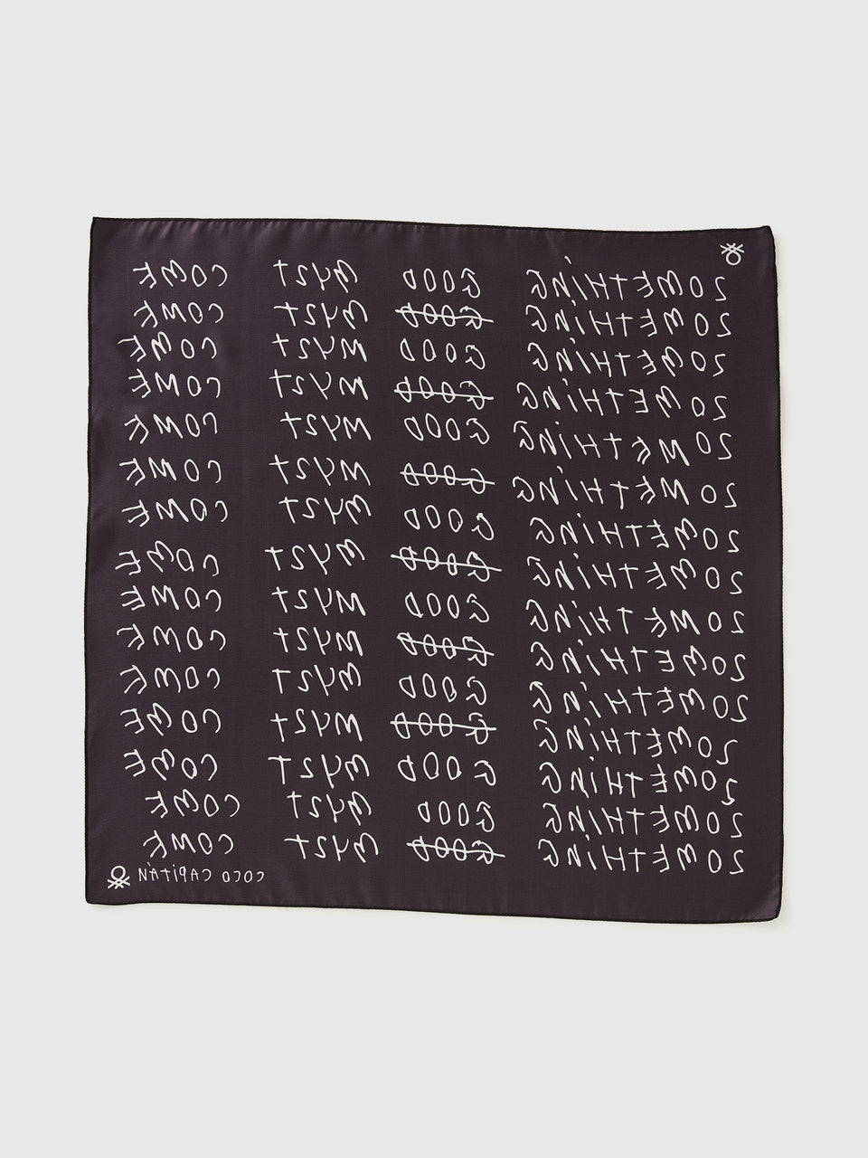 Foulard nero con scritte Coco Capitán - ucb_image_BS