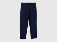 Calças com dobra em viscose mista stretch - ucb_image_BS
