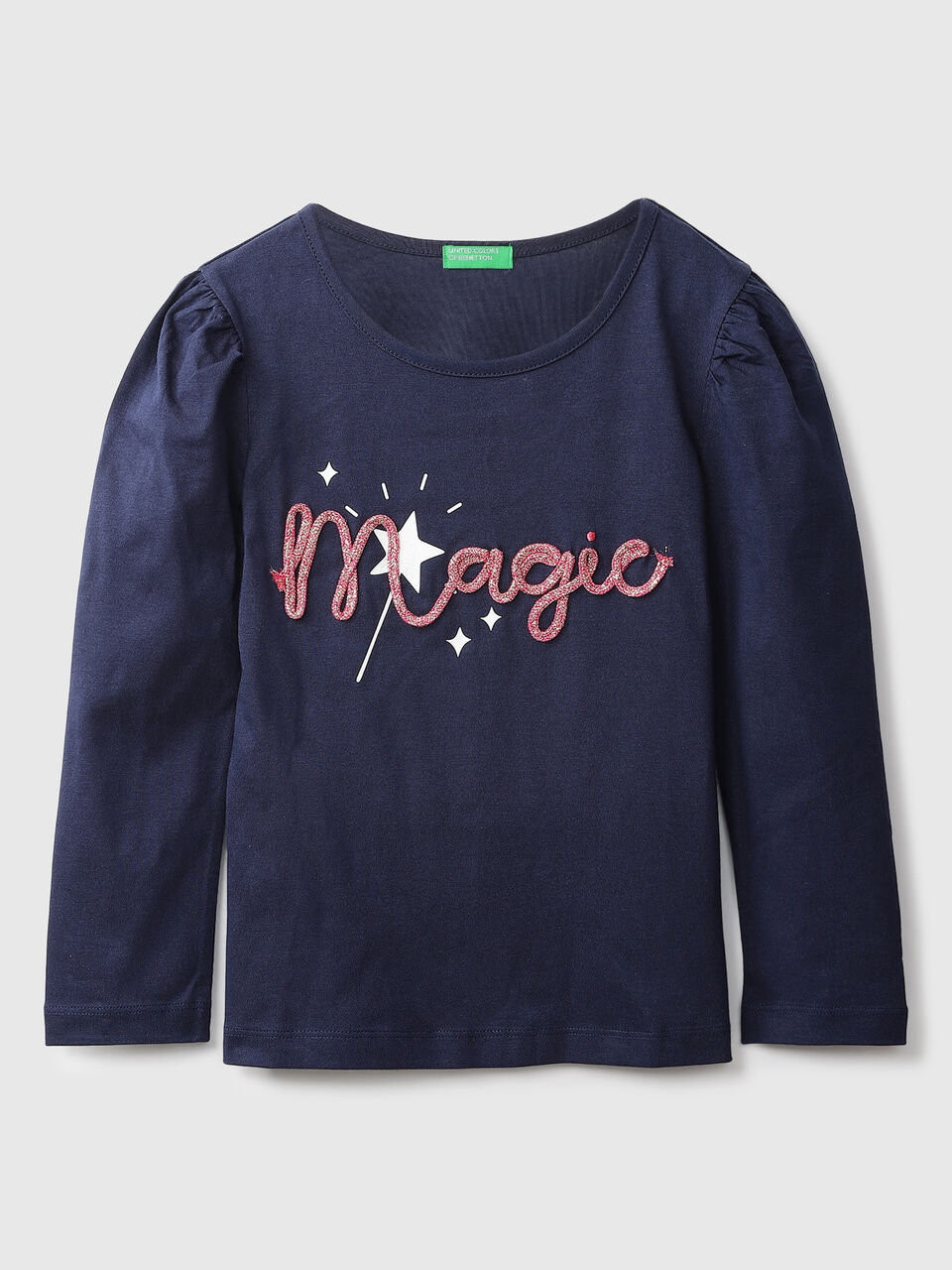 Lurex Cord Message T-Shirt Long image number null