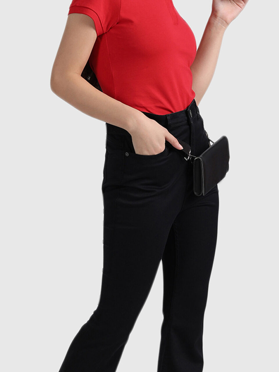 Cotton Bootleg Jeans image number null