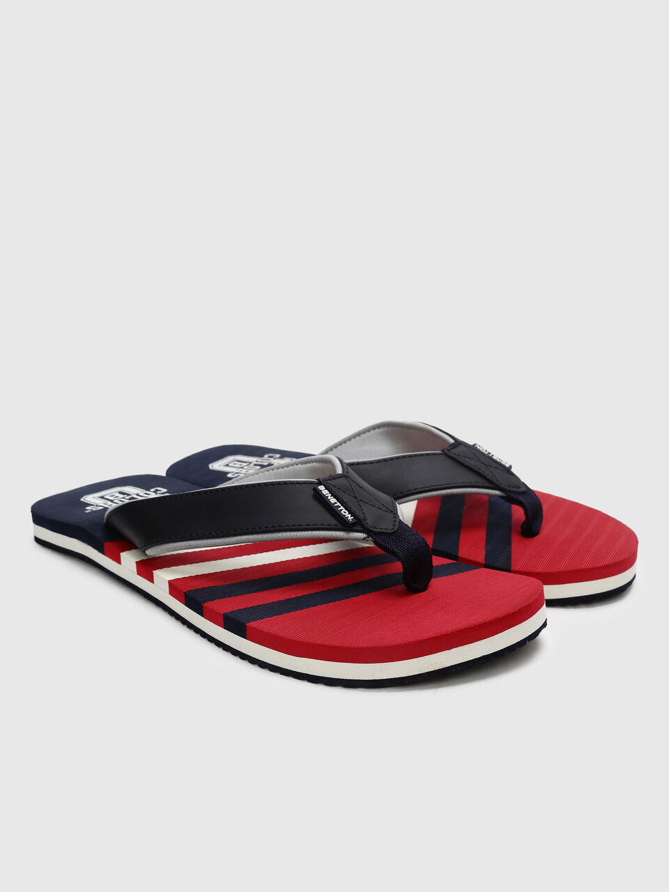 Broad strap flip flops image number null