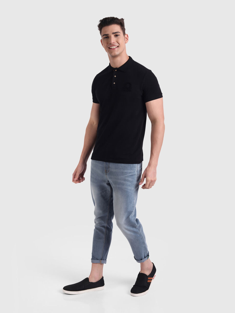 Cropped fit jeans image number null