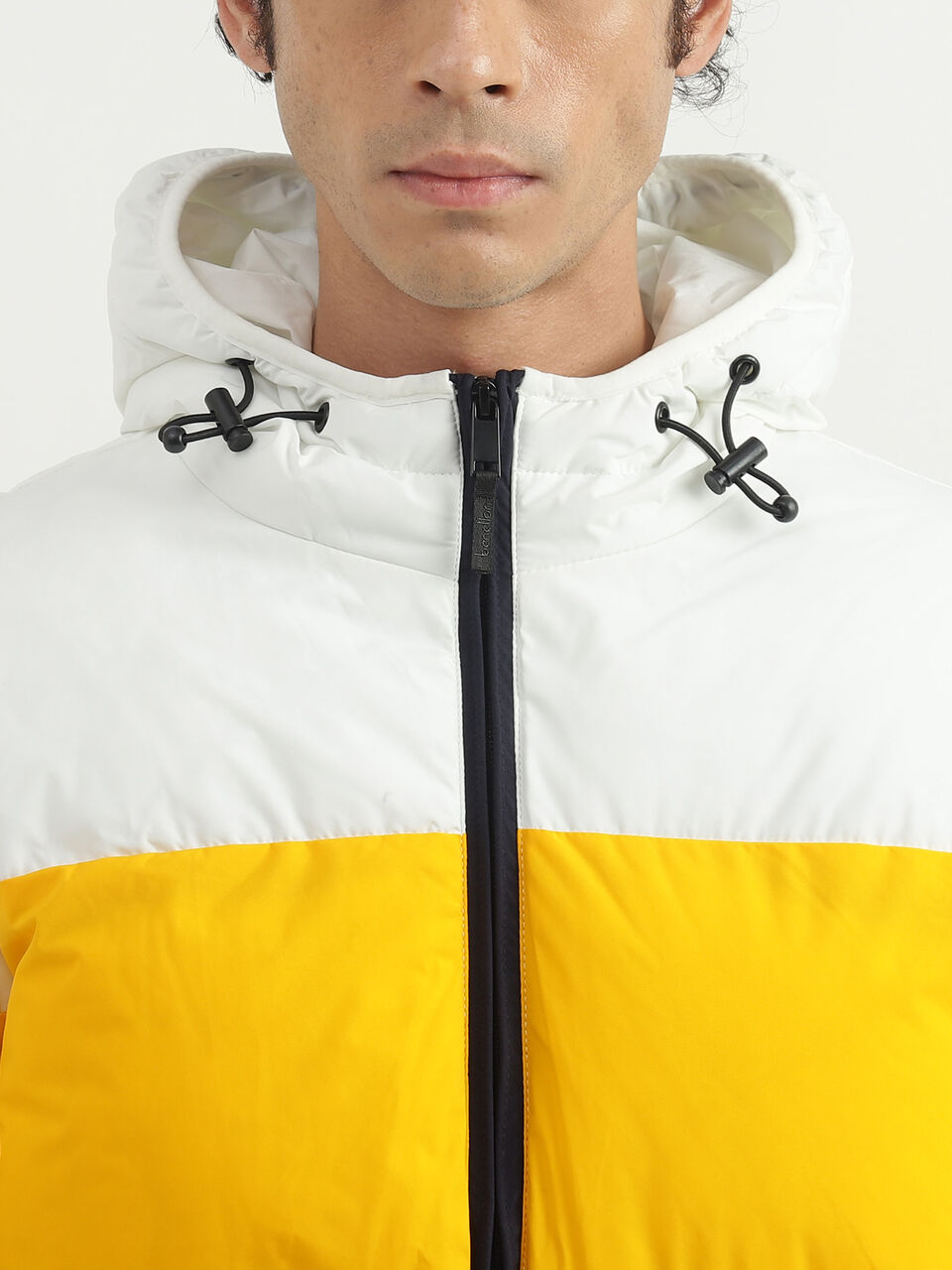 COLOR BLOCK HEAVY PUFFER JACKET image number null