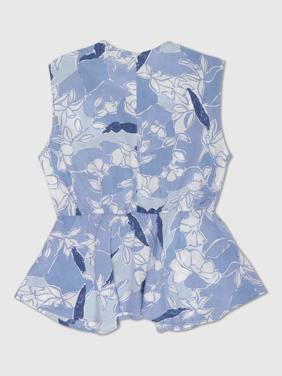 Long Sleeve High Low Peplum Top image number null