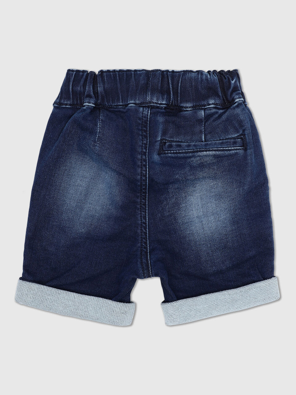 Knit Denim Shorts image number null