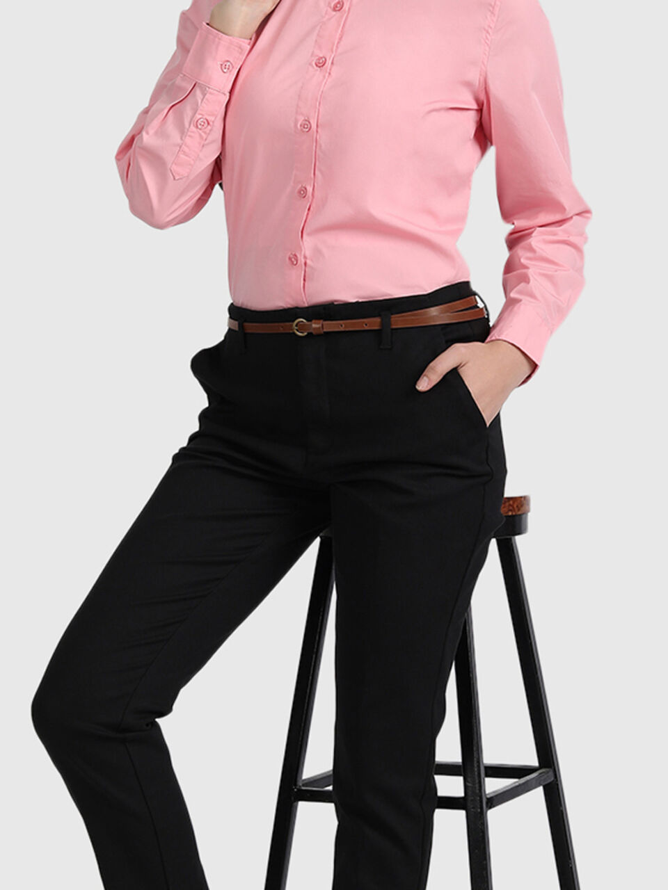 Cotton Lycra Core Trousers image number null