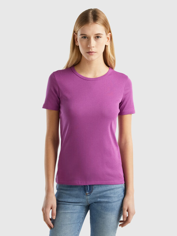 Μπλουζάκι από βαμβακερό μακριά ίνα Γυναικεία
