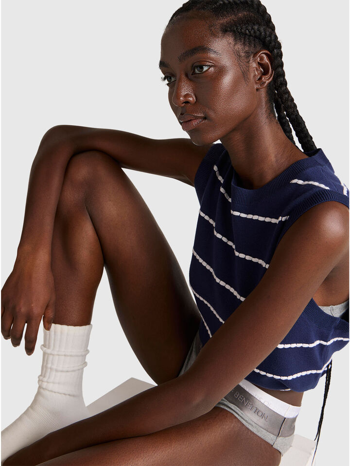 SLEEVELESS SWEATER Γυναικεία