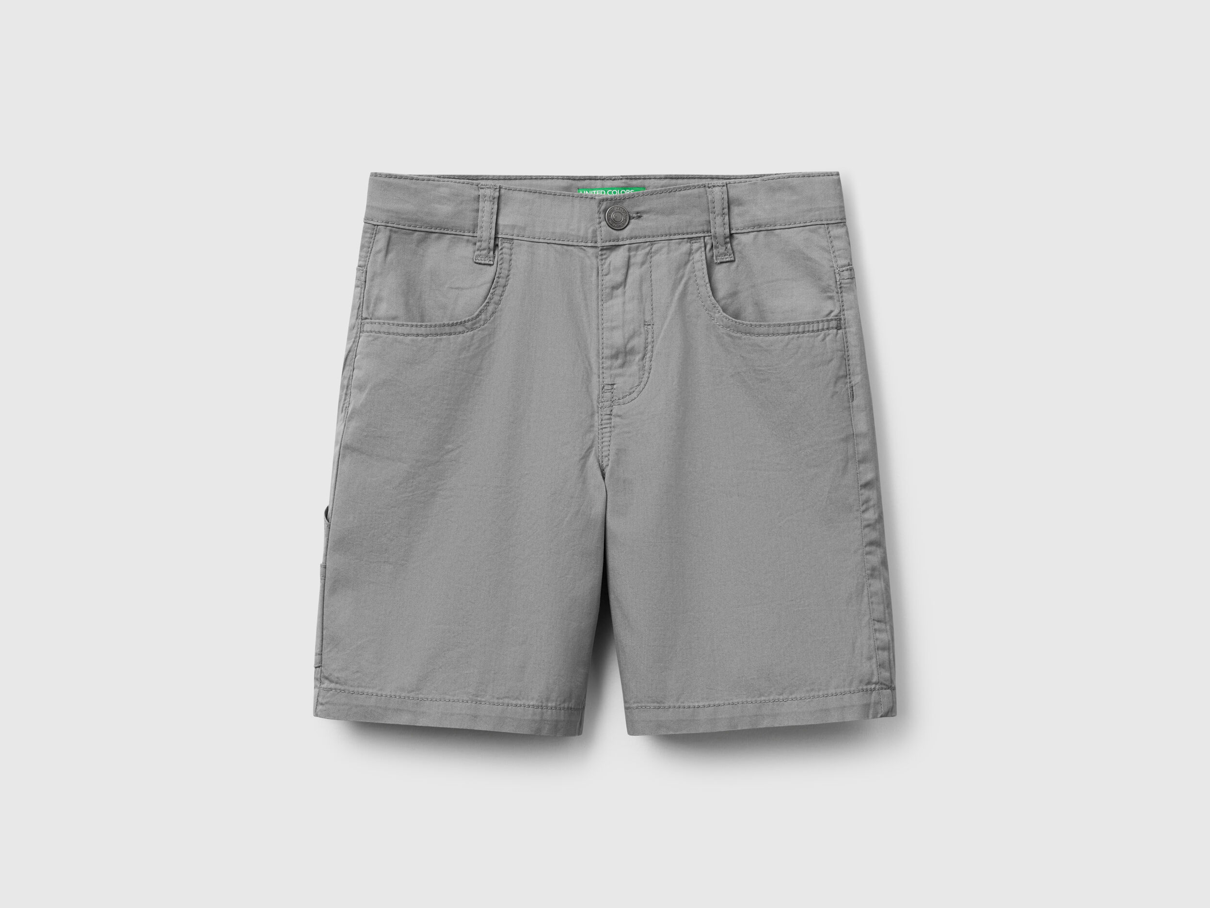 【KOOLOSET】Zipper Pocket Bermuda Pants Lightweight bermudas - Gray | Benetton