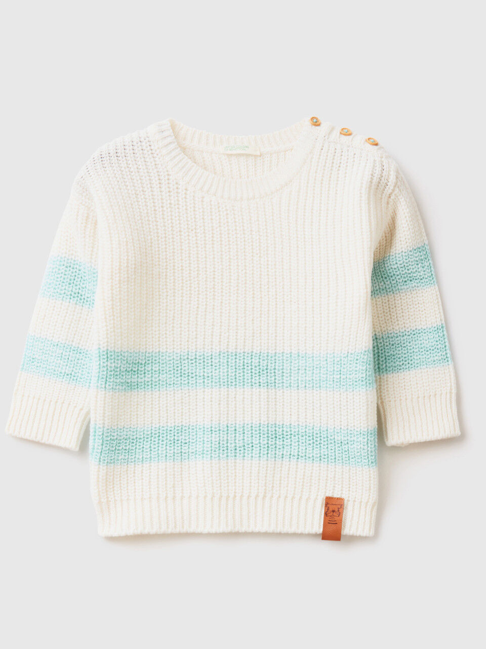 Sweater in recycled cotton blend
