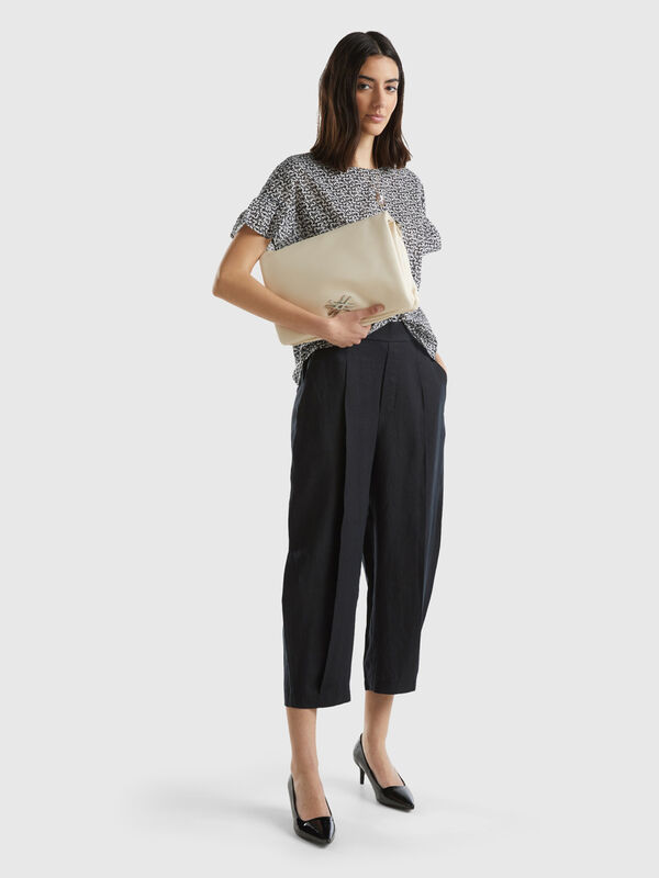 Trousers in pure linen Women