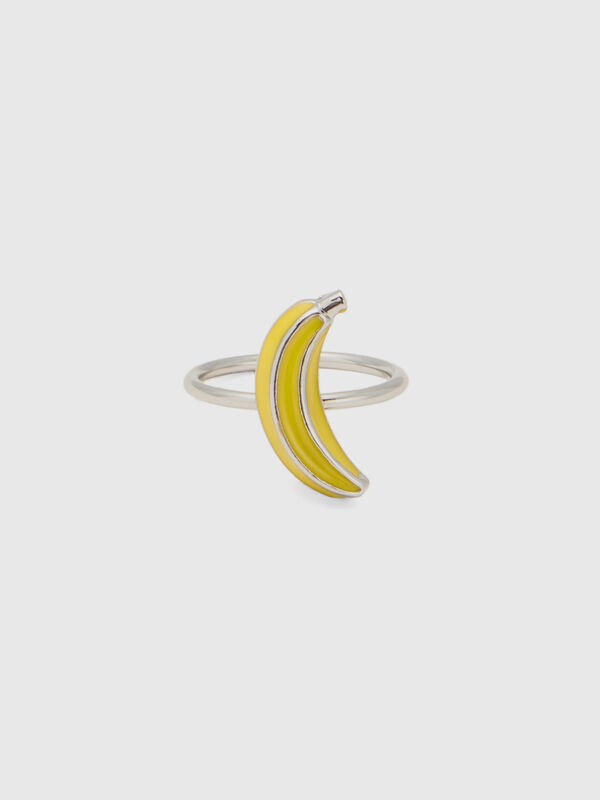 Δαχτυλίδι με κίτρινη μπανάνα Γυναικεία