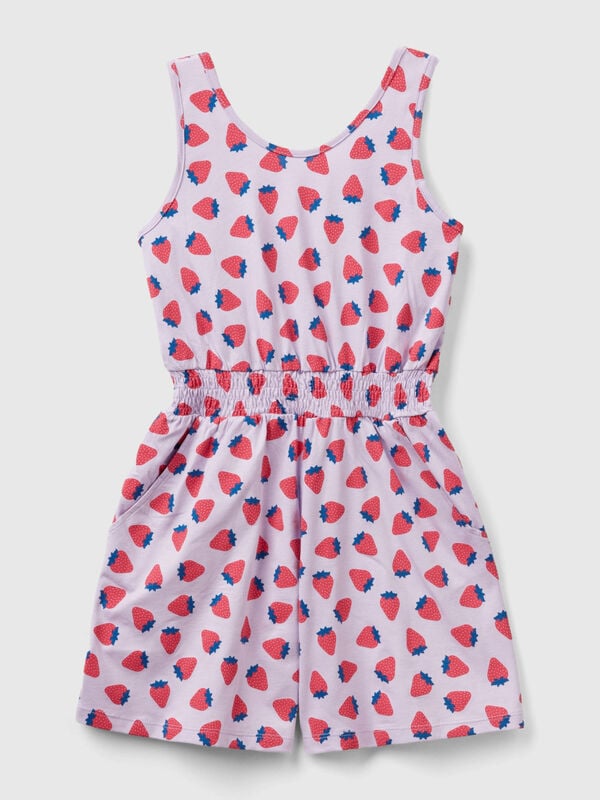 Φόρμα κοντή με σχέδια με φράουλες Κορίτσι